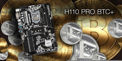 ASRock H110 Pro BTC+ Motherboard With 13 PCI-E Slots - Limited Stock