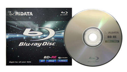 4 x Bluray Disks - REWRITABLE DISKS - 25GB Each - RIDATA