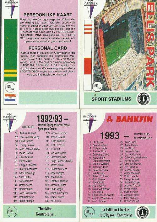 1993 Sports Deck Trading card lot - Assorted