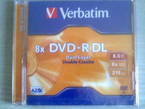 R1 start!!!!!!! - Verbatim DVD-R DL Disk Still sealed