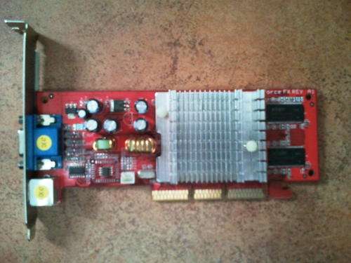 Used AGP Geforce FX5200 128MB DDR+ Tv Out. Good working condition