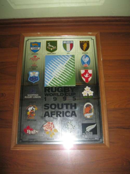 Wow Framed Rugby World Cup 1995 Mirror