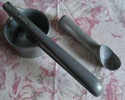 Stunning Vintage Ice Cream Scoop & Simplex Masher made in Italy