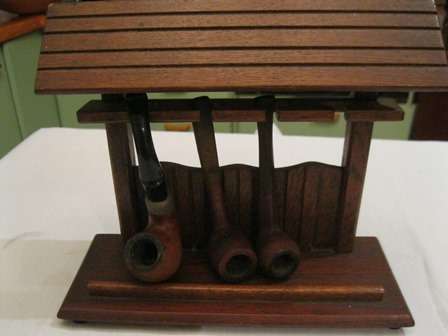 Vintage Pipe Stand and 3 X Pipes