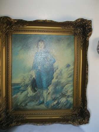 Beautifully Framed Oilograph of "The Blue Boy"