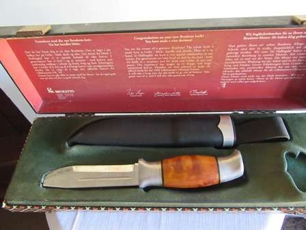 Bamse Brusletto Boxed Knife with Sheaf made in Norway