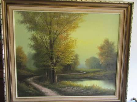 Gorgeous Landscape Painting on Board By Martin