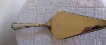 Beautiful Solid Silver Plate Cake Lifter