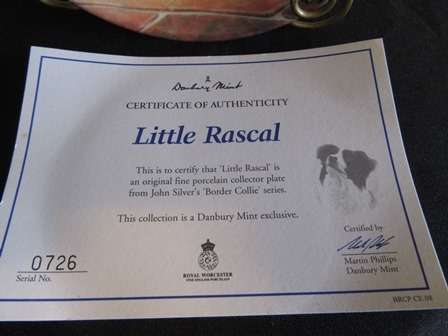 Royal Worcester "Little Rascal"Collectors Plate"