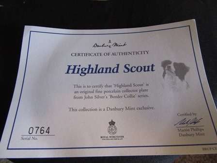 Royal Worcester Highland Scout"Collectors Plate"