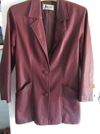 Vintage Ladies Monarch Leather Jacket in Tan