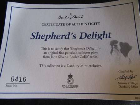 Royal Worcester" Shepherds Delight" Collectors Plate
