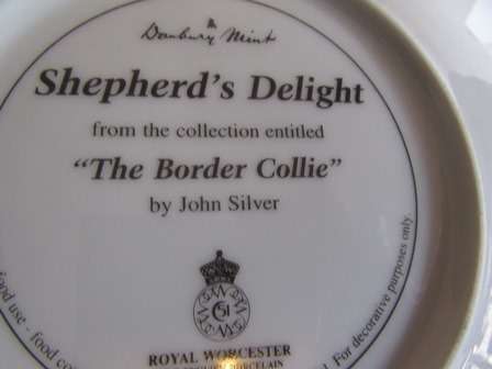 Royal Worcester" Shepherds Delight" Collectors Plate