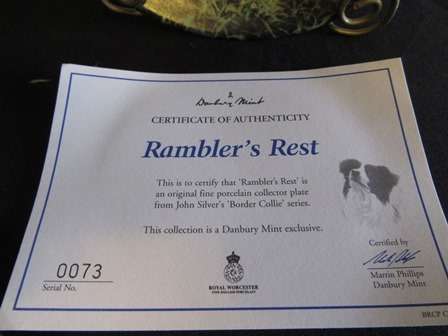 Royal Worcester"Rambler Rest" Collectors Plate