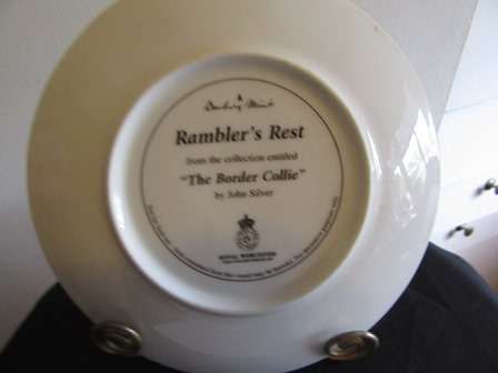 Royal Worcester"Rambler Rest" Collectors Plate