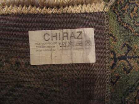 Chiraz Persian Style Silk Carpet made in Belguim