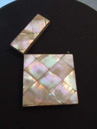 Victorian Mother of Pearl Calling Card Case - For Greg Only