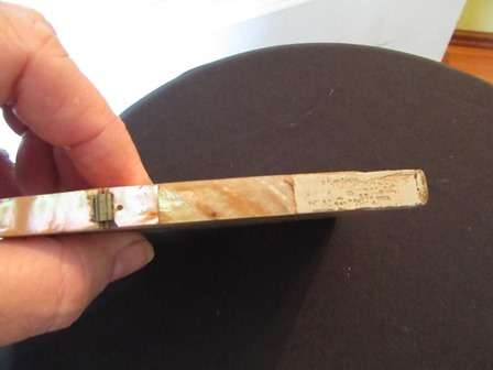Victorian Mother of Pearl Calling Card Case - For Greg Only