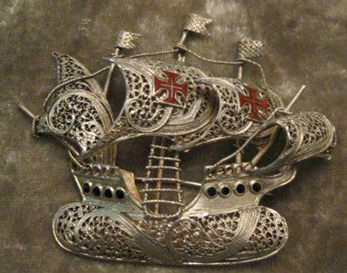 Clipper Ship Brooch