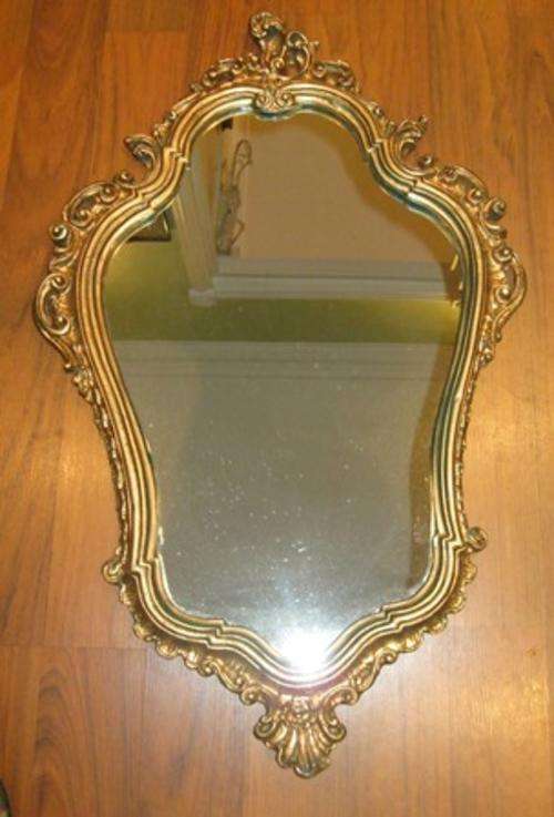 Antique Large Gold Ornate Mirror