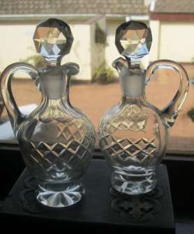 Crystal Vinegar & Oil Decanters