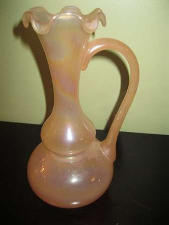 Gorgeous Fenton Style Iridescent Vase