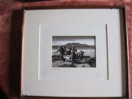 Sephia Photograph Framed Catch of the Day Cape Town