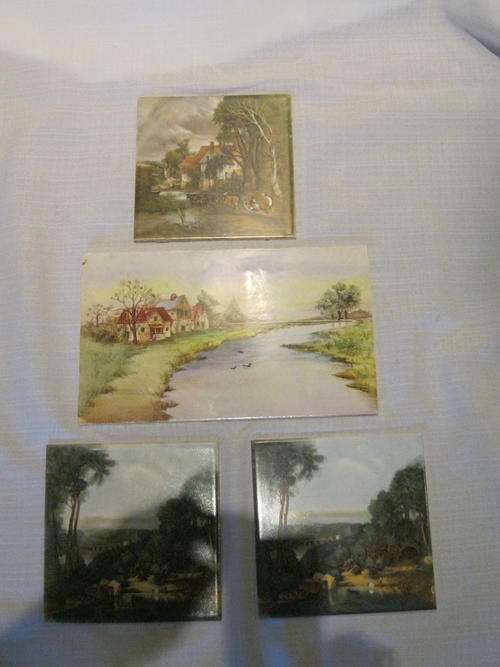 Collection of Tiles with Landscapes