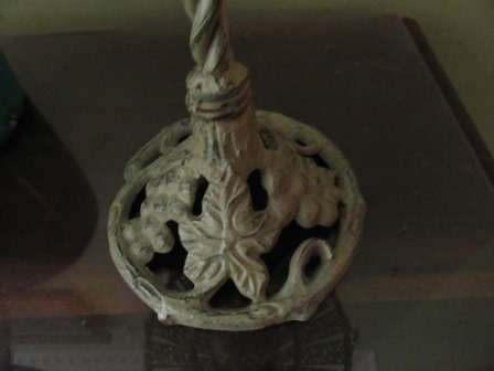 Vintage Cast t Iron Candle Holder With Shade