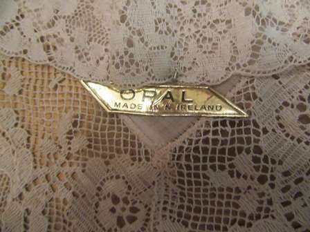 Boxed Vintage Opal Made in Ireland Ladies Lace Hankies