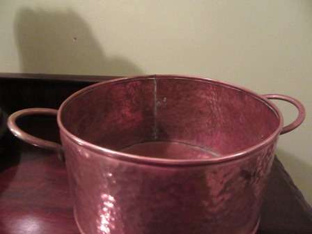 Hand Hammered  Copper Pot with Lid