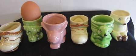 Set of 6 x Royal Art Pottery Egg Cups