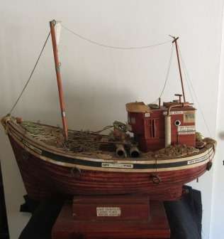 Wooden Cape Trawler on Stand