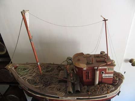 Wooden Cape Trawler on Stand