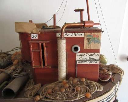 Wooden Cape Trawler on Stand