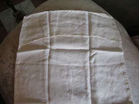 Vintage  Irish Linen Embroided Scatter Cushion Cover