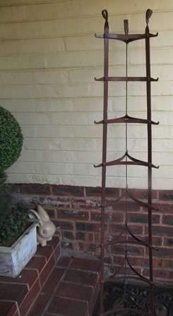 Vintage Large Pot Stand with Hooks