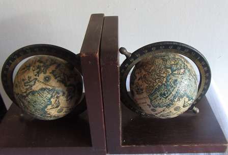 World Globe  Bookends