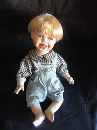 Porcelain Musical Doll - Boy