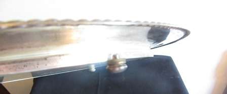 Silver Plated Round Dressing Table Tray with Bun Feet