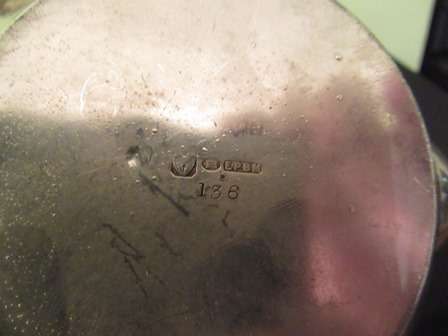 Silver Plated Teaset with Round Gallery Tray