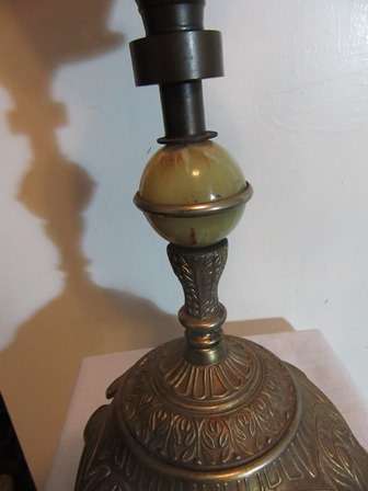 Victorian  Large Cranberry Oil Lamp