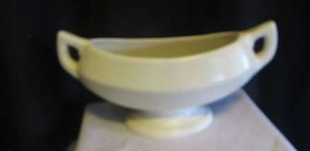 Vintage Drostdy Off  White Boat Shaped Vase