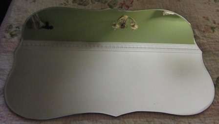 Bevelled Mirror with Scolloped Edges