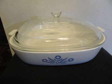 Large Square Corningware Serving Dish with Lid