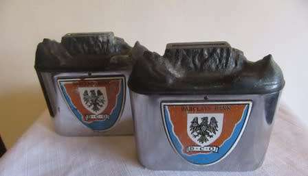 Vintage Pair of Barclays Bank Money Boxes Made by Fuchsware SA