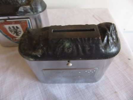 Vintage Pair of Barclays Bank Money Boxes Made by Fuchsware SA