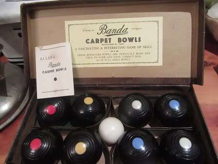 Vintage Banda Carpet Bowls made in England