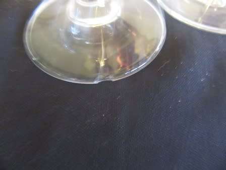 Set of 5 Cranberry Champagne Flutes