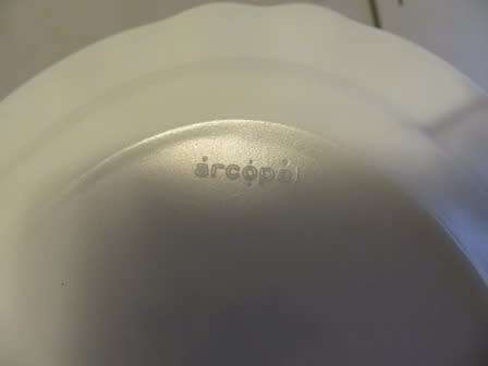 Arcopal Blue and White Platter